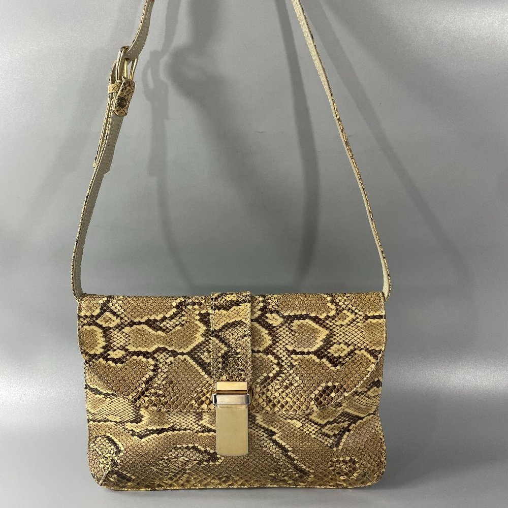 Vintage Susan Gail Genuine Snakeskin Clutch/Shoulder Bag